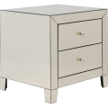 KARE Design outlet :: Szafka nocna Luxury Champagne 2 szuflady (83890)