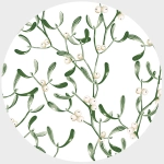 PODKŁADKI  :: Zestaw 4szt. podkładek na stół Boże Narodzenie okrągłe 30cm