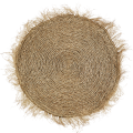 MADAM Stoltz :: Dywan okrągły trawa morska frędzle 120cm (KSC261S)