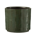 J-LINE :: Doniczka osłonka ceramiczna Zielone Pola 14x13cm (JL22723)