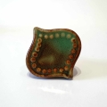 MADAM Stoltz :: Gałka ceramiczna zielona łezka 5179QCD