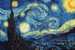 PODKŁADKI MATY :: Van Gogh Gwiaździsta noc mata na stół reprodukcja podkładka ochronna 140x1000cm