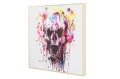 POP ART :: Obraz olejny Skull Rebel czaszka 50x50cm (Z36732)