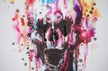 POP ART :: Obraz olejny Skull Rebel czaszka 50x50cm (Z36732)