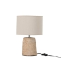 J-LINE :: Lampa stołowa Fine Braid beton bawełna 35x23x23 cm JL85257