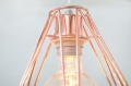 Lampa wisząca Cage miedź loft 41cm