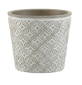 Doniczka, osłonka Oriental szara 17x15 cm (JL3218) J-LINE