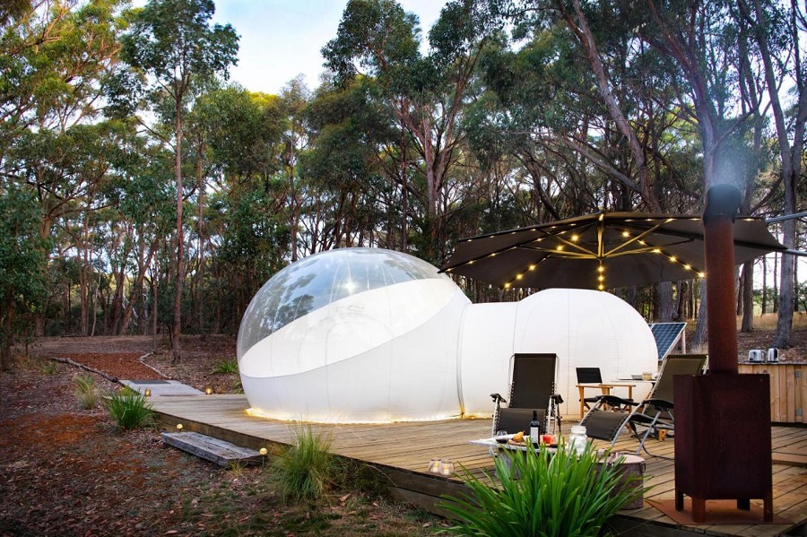 Glamping Skyview Bubbletent Australia
