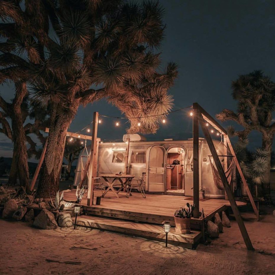 Glamping Trailer Park in Joshua Tree