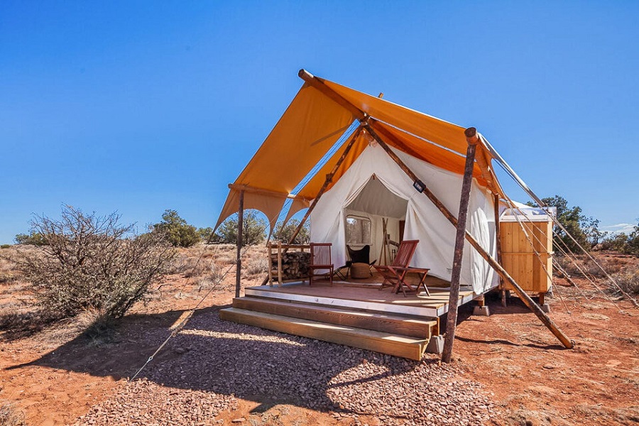 najlepsze miejsca na glamping Wielki Kanion