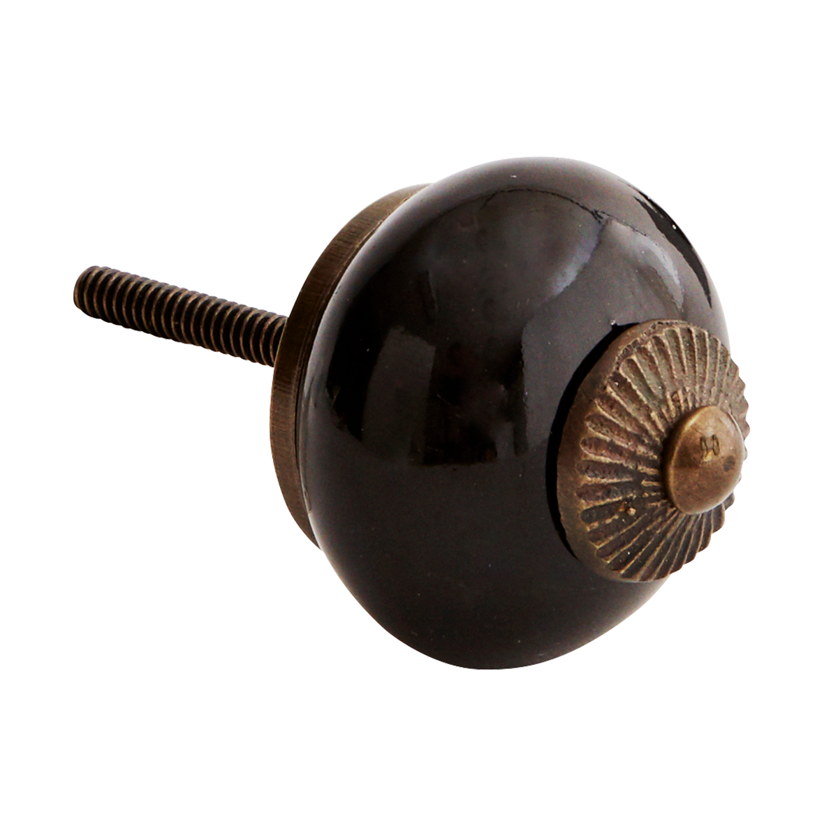Gałka ceramiczna czarna (TA5025) Madam Stoltz