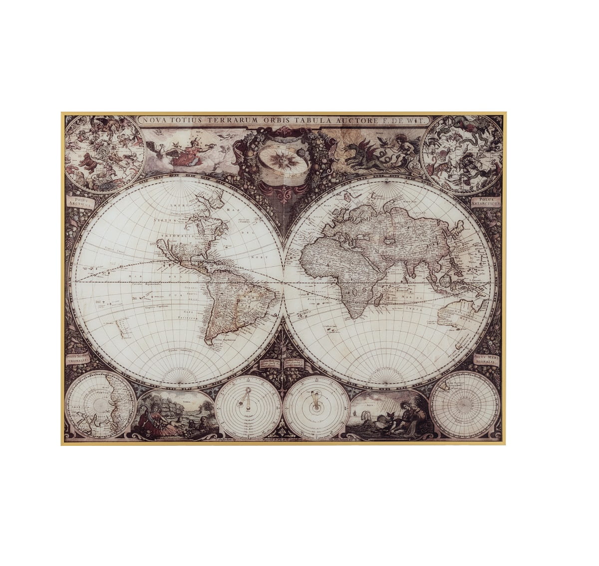 J-LINE :: Mapa dekoracja ścienna 100x74cm (JL28784)