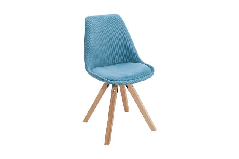 Krzesło do jadalni Igloo tapicerowane turkusowe 86cm
