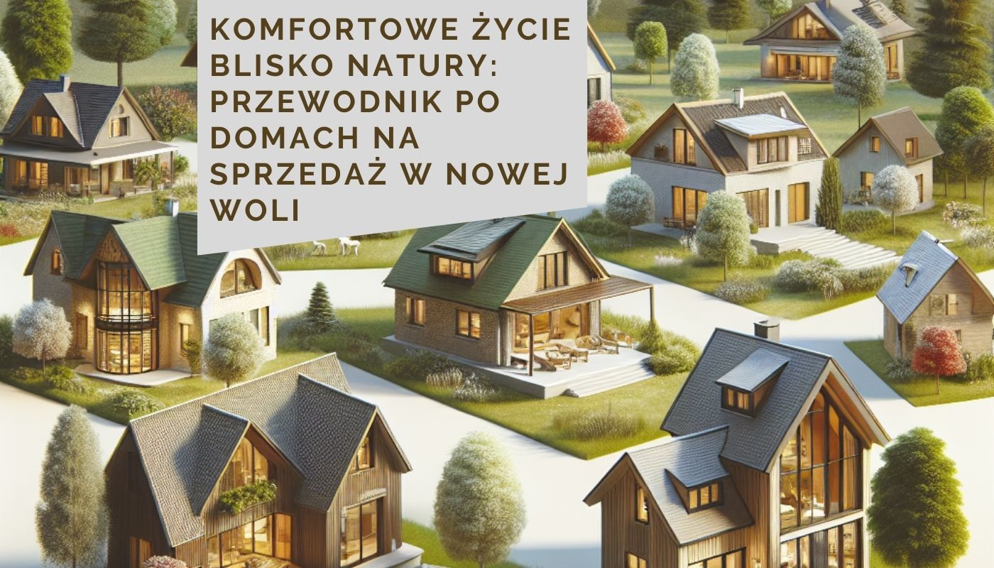 Komfortowe życie blisko natury: Przewodnik po domach na sprzedaż w Nowej Woli