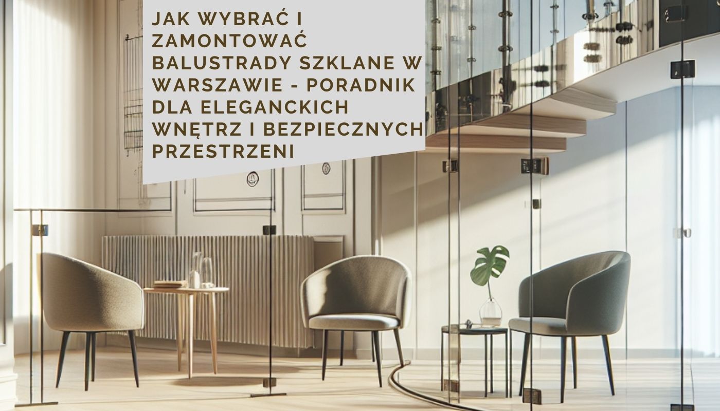 Jak wybrać i zamontować balustrady szklane w Warszawie - poradnik dla eleganckich wnętrz i bezpiecznych przestrzeni