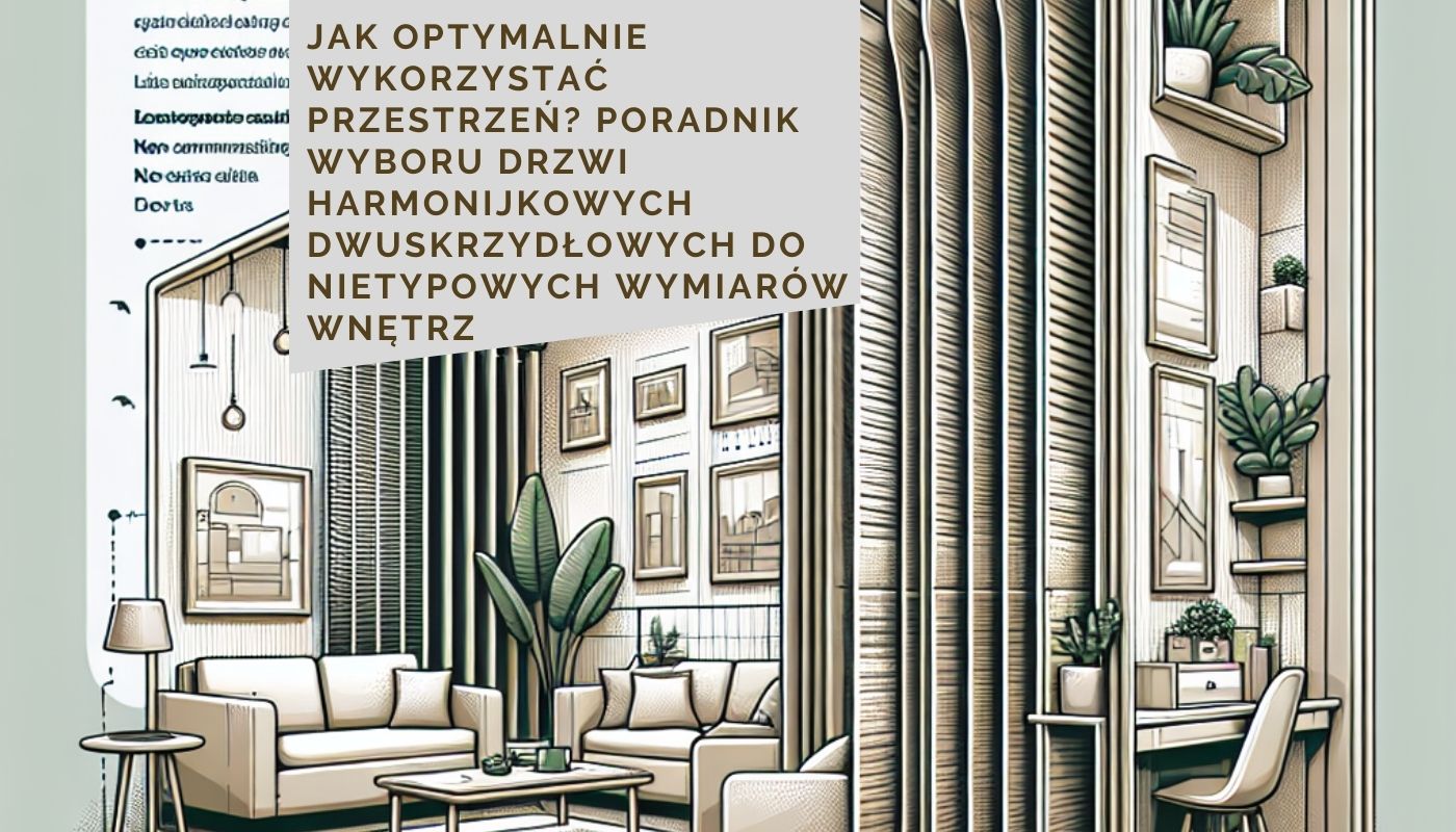 Jak optymalnie wykorzystać przestrzeń? Poradnik wyboru drzwi harmonijkowych dwuskrzydłowych do nietypowych wymiarów wnętrz