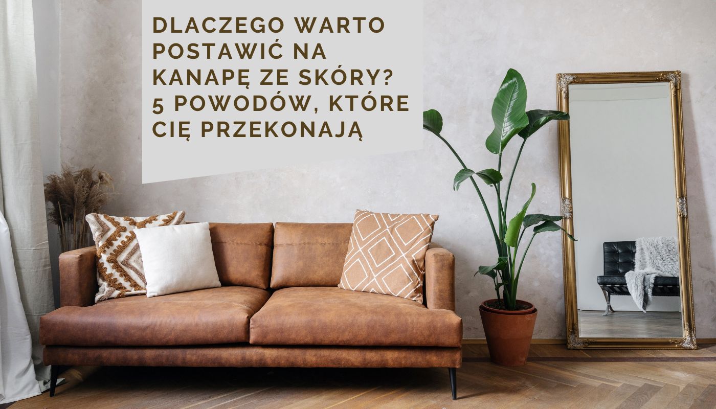 Dlaczego warto postawić na kanapę ze skóry? 5 powodów, które Cię przekonają