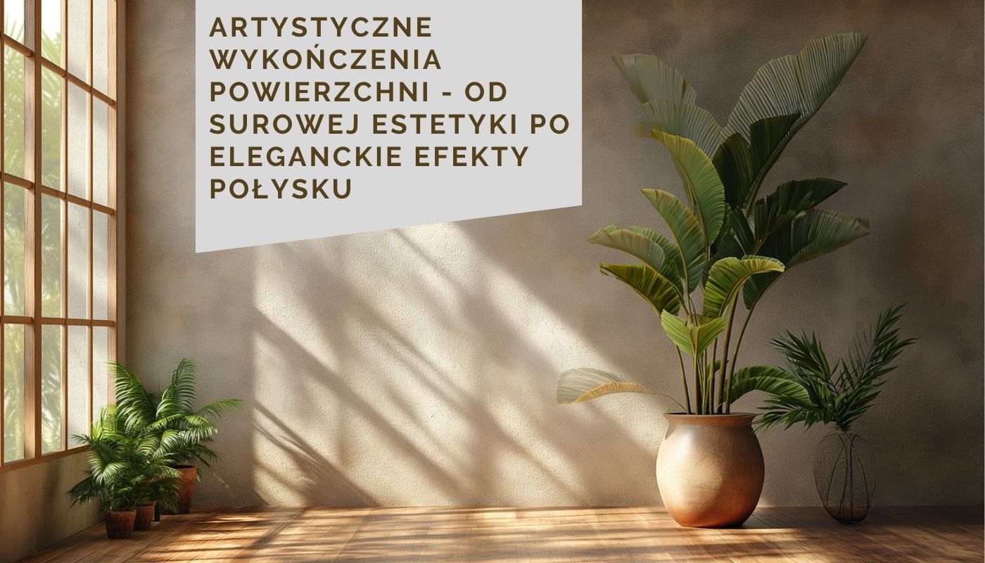 Artystyczne wykończenia powierzchni - od surowej estetyki po eleganckie efekty połysku