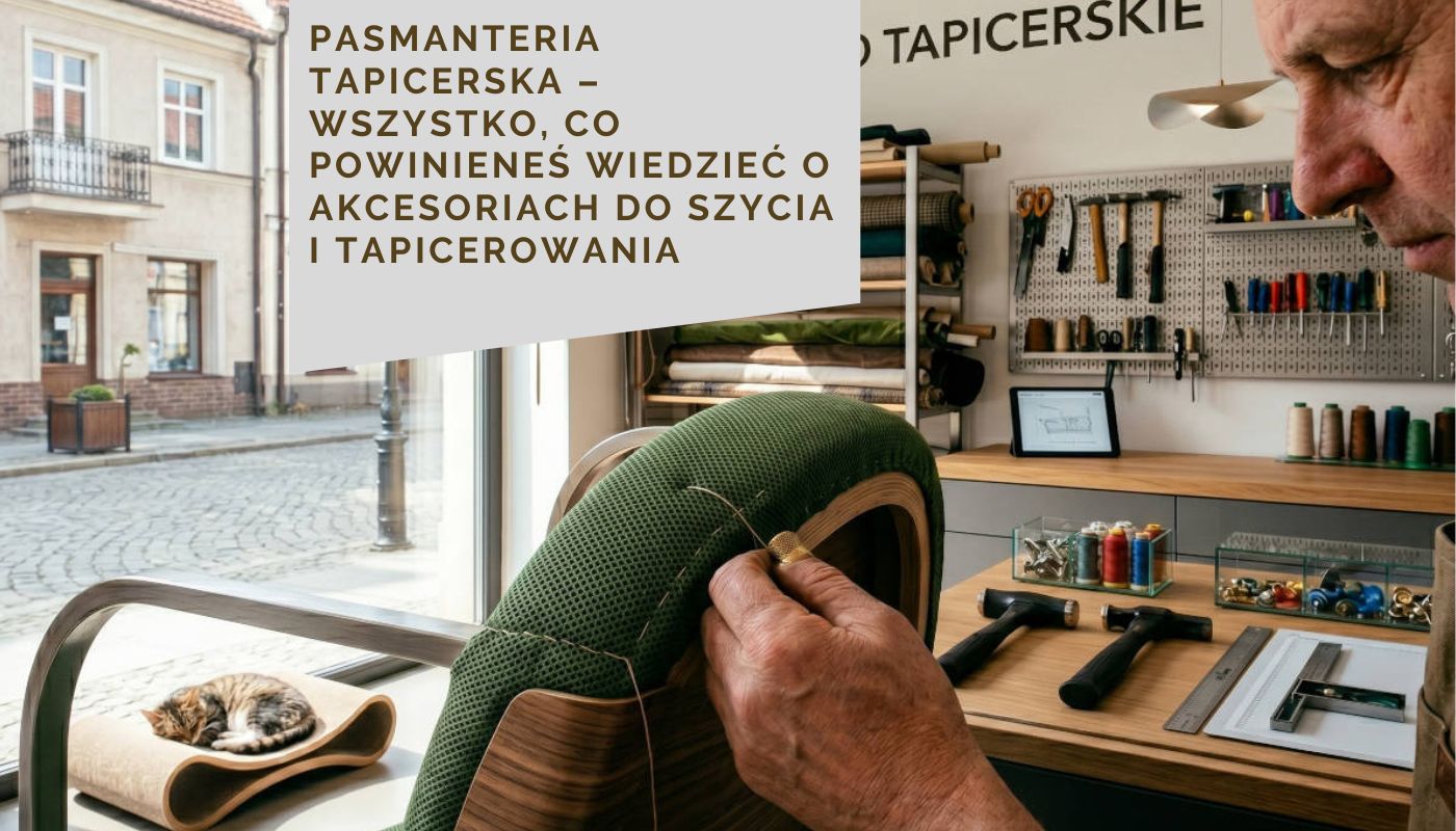 Pasmanteria tapicerska – wszystko, co powinieneś wiedzieć o akcesoriach do szycia i tapicerowania