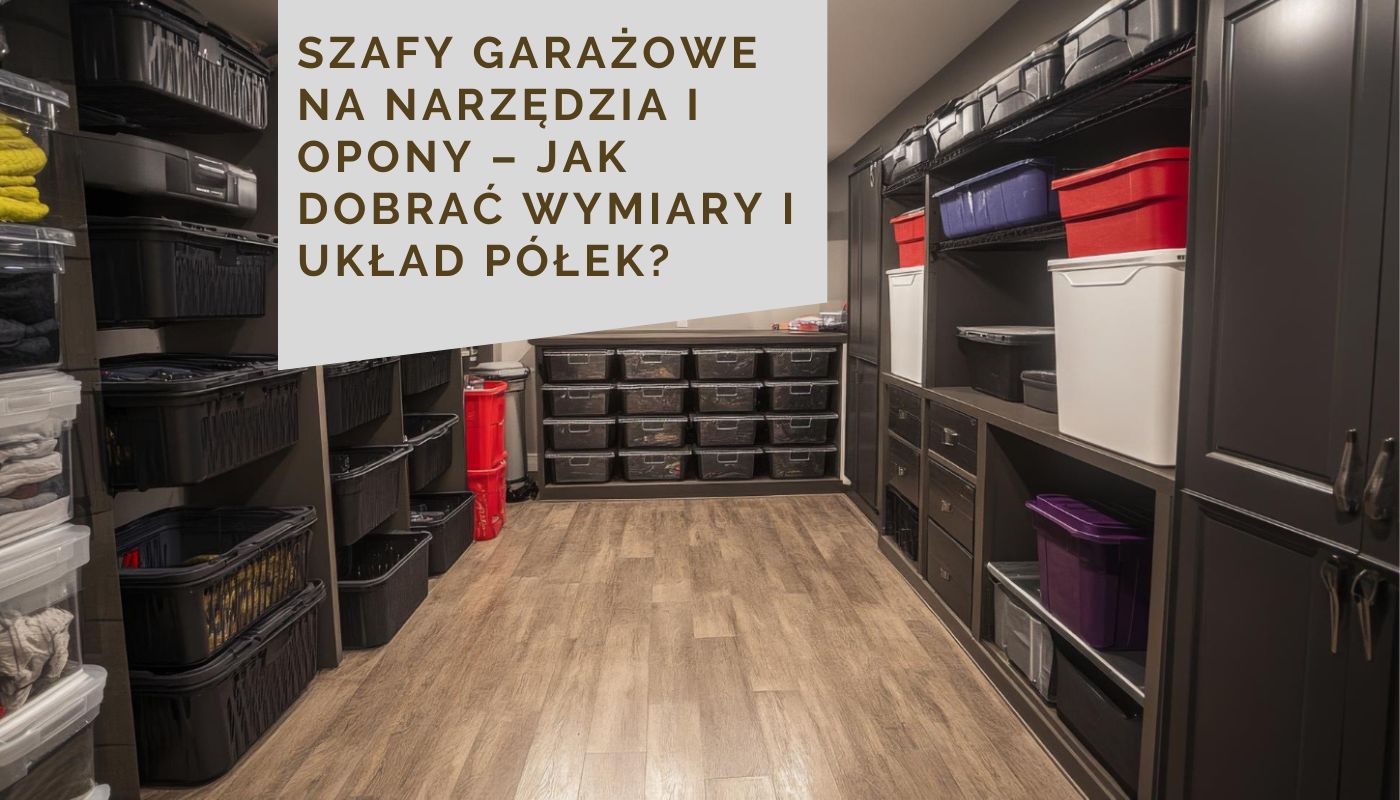 Szafy garażowe na narzędzia i opony – jak dobrać wymiary i układ półek?